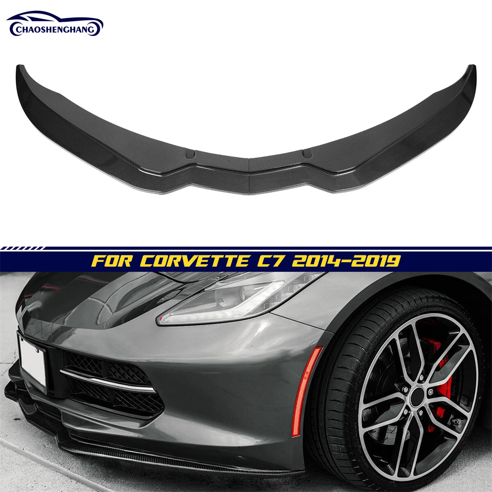 الشفة الأمامية لسيارة شيفروليه كورفيت C7 ستينجراي المرحلة 3/Z06/Z51/ZR1 موديل 2014-2019