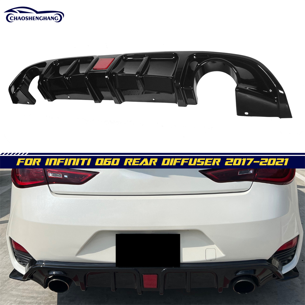 موزع خلفي مع ضوء الفرامل لسيارة إنفينيتي Q60V Q60S موديل 2017-2023