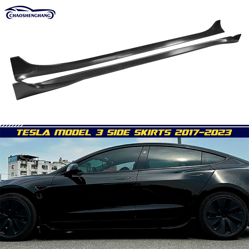 تنانير جانبية رياضية انسيابية من طراز Tesla Model 3